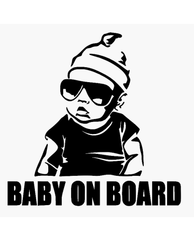 Naklejka BABY ON BOARD - na samochód