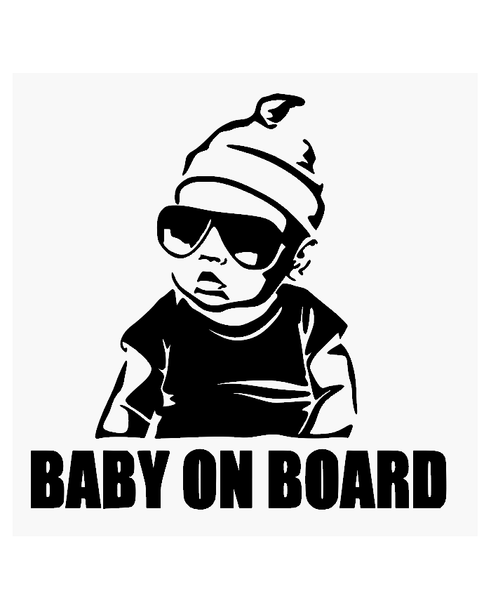 Naklejka BABY ON BOARD - na samochód