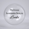 Naklejka Personalizowana na Balon lub Pudełko – Chrzest, Roczek | Lasgraw